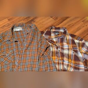 Gander Mountain Guide Series 2XL Plaid Shirt And Wrangler Shirt